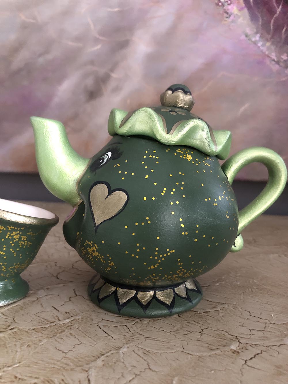 Disney Yeşil Çaydanlık ve Fincan Seti