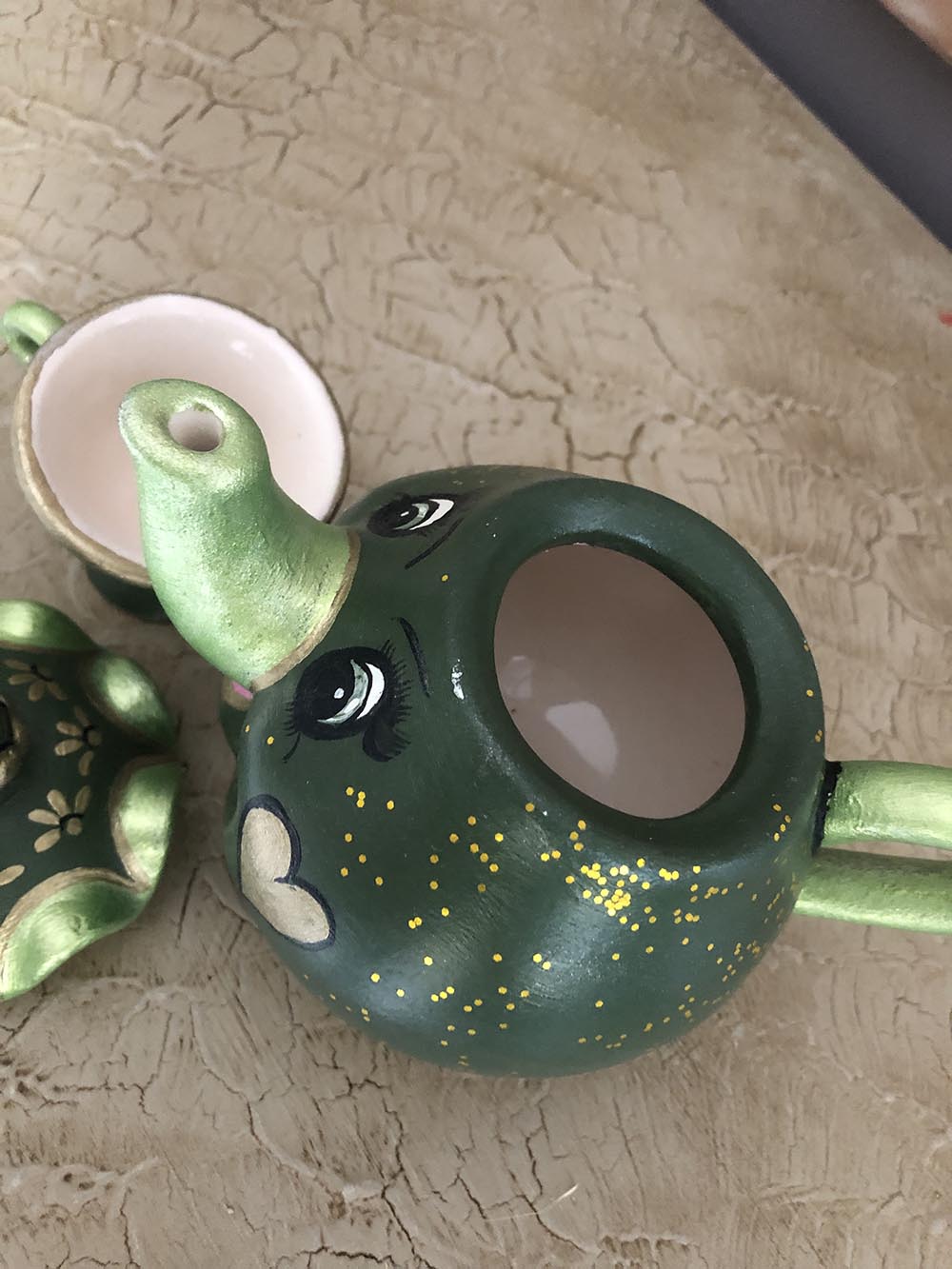 Disney Yeşil Çaydanlık ve Fincan Seti