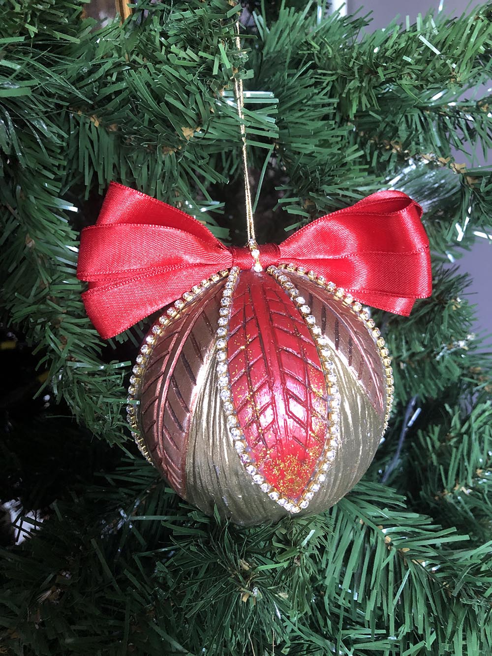 Yılbaşı Ağaç Süsü Seramik Top