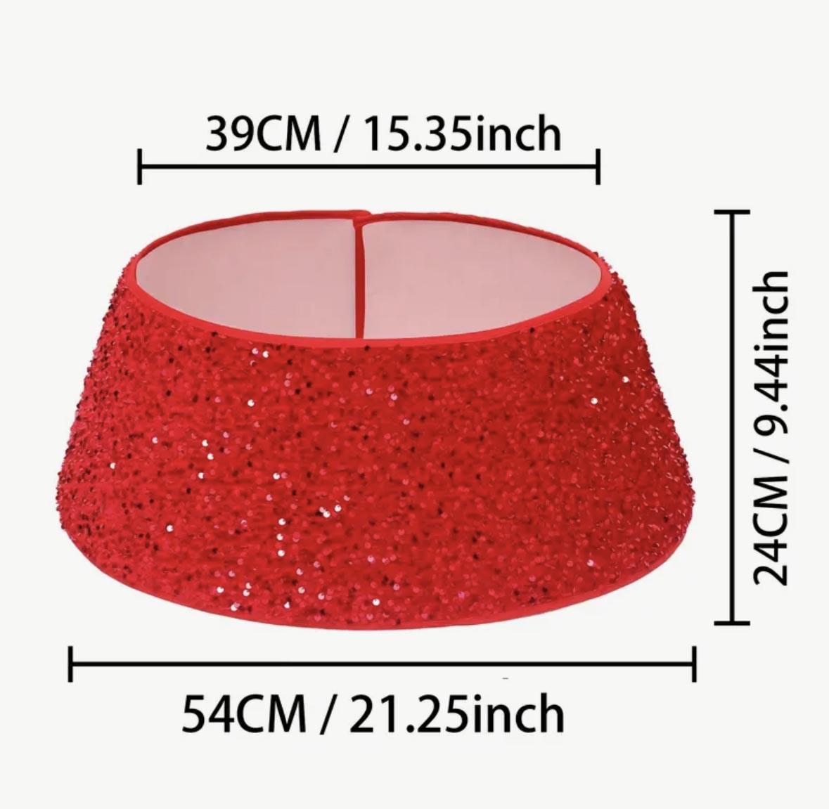 Kırmızı Paletli - Yılbaşı Çam Ağac Eteği ,Yılbaşı Dekor