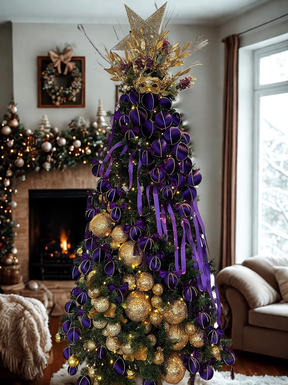 BRIGHT PURPLE - KİRALIK YILBAŞI ÇAM AĞACI